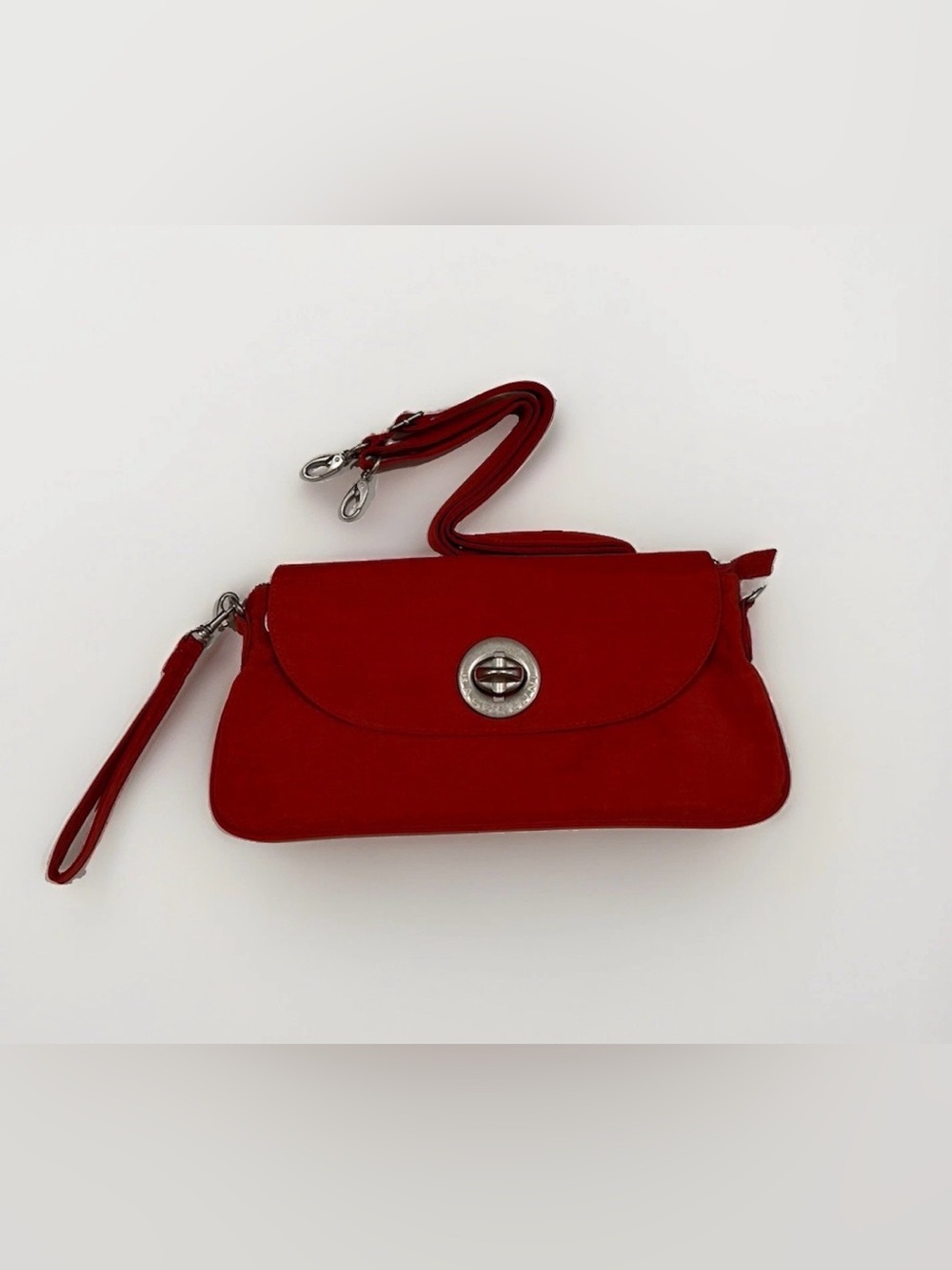 Baggallini Monaco Melon Convertible Crossbody Clutch Shoulder Bag